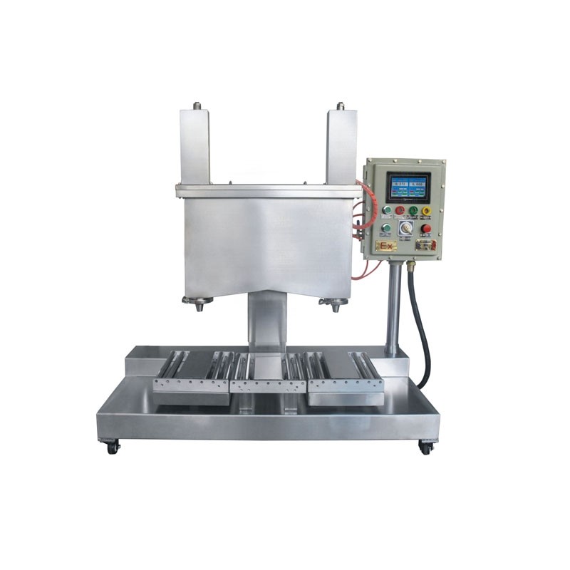 定時(shí)定量灌裝機(jī)設(shè)備生產(chǎn)廠家 100L自動(dòng)下降U型攪拌料斗物料灌裝機(jī)